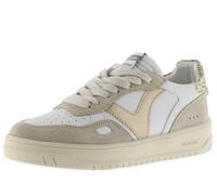 victoria Low-Top Seúl Leder-Effekt & Metallic & Spaltleder Teile Im Kontrast 1257119 für Damen Platino 38