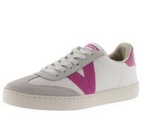 victoria Low-Top Unisex Berlin Ciclista Leder-Effekt & Farbige & Spaltleder Teile Im Kontrast 1126184 für Erwachsene Fucsia 38