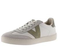 victoria Low-Top Unisex Berlin Ciclista Leder-Effekt & Farbige & Spaltleder Teile Im Kontrast 1126184 für Erwachsene Safari 41