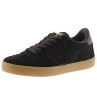 victoria Low-Top Unisex Berlin Ciclista Leder-Effekt & Spaltleder-Zehe & Karamellsohle 1126221 für Erwachsene Negro 40