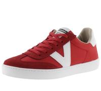 victoria Low-Top Unisex Berlin Ciclista Nylon & Kontrast-Teile & Passende Spaltleder 1126193 für Erwachsene Rojo 45