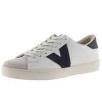 victoria Low-Top Unisex Berlin Leder & Kontrast-Teile & Spaltleder-Zehe 1126142 für Erwachsene Marino 41