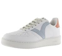 victoria Low-Top Unisex Madrid Leder-Effekt & Kontrast-Farbigeteile 1258201 für Erwachsene Celeste 40