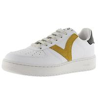 victoria Low-Top Unisex Madrid Leder-Effekt & Kontrast-Farbigeteile 1258201 für Erwachsene Mostaza 36
