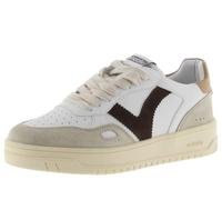 victoria Low-Top Unisex Seúl Leder-Effekt & Farbige & Spaltleder Teile Im Kontrast 1257101 für Erwachsene Taupe 38