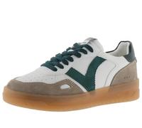 victoria Low-Top Unisex Seul Leder-Effekt & Farbige & Spaltleder Teile Im Kontrast 1257125 für Erwachsene Verde 40