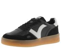 victoria Low-Top Unisex Seul Leder-Effekt & Farbige & Spaltleder Teile Im Kontrast 1257126 für Erwachsene Negro 46
