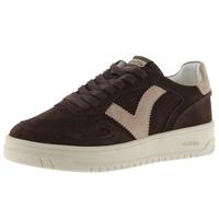 victoria Low-Top Unisex Seul Spaltleder & Kontrast-Teile & Passende Schnürsenkel 1257127 für Erwachsene Chocolate 41