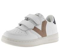 victoria Low-Top Unisex Tiempo Leder-Effekt & Kontrast-Teile & Klettverschlüsse 1124104 für Kinder CUARZO 34