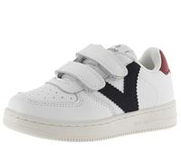 victoria Low-Top Unisex Tiempo Leder-Effekt & Kontrast-Teile & Klettverschlüsse 1124104 für Kinder Marino 28
