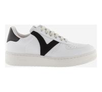 Victoria für Damen. 1258201 Turnschuhe Madrid weiß, V schwarz (39), Wohnung, Schnürsenkel, Lässig