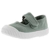 victoria Mary Janes Unisex 1915 Canvas Drec & Klettverschluss & Zehenverstärkung 136605 für Kinder Jade 29
