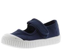 victoria Mary Janes Unisex 1915 Canvas Drec & Klettverschluss & Zehenverstärkung 136605 für Kinder Marino 25