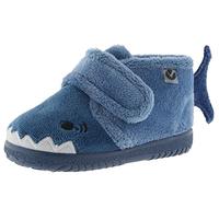 victoria Pantoffeln Unisex Ojalá Fell Tierchen & Klettverschluss & Passende Sohle 105119 für Kinder Azul 24