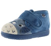 victoria Pantoffeln Unisex Ojalá Fell Tierchen & Klettverschluss & Passende Sohle 105119 für Kinder Jeans 18