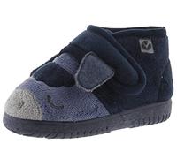 victoria Pantoffeln Unisex Ojalá Fell Tierchen & Klettverschluss & Passende Sohle 105119 für Kinder Marino 18