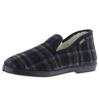 victoria Pantoffeln Unisex Wamba Confortable Karomuster & Schaffell-Interieur & Passende Sohle 200301M für Erwachsene Marino 41