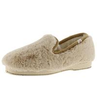 victoria Pantoffeln Wamba Confortable Weiches Fell & Schaffell-Interieur & Passende Paspel 2020105 für Damen BEIGE 41