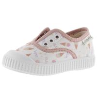 victoria Plimsoll 1915 Canvas EISCREMEMUSTER & Gummizug ROSA 20