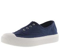 victoria Plimsoll 1915 RE-Edition GEFÄRBTES Canvas DREC & Gummiband Marino 41