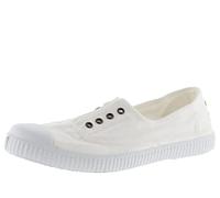 Victoria Plimsoll 1915 Gefärbtes Canvas Drec, Gummiband, verstärkte Spitze Weiß 38