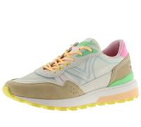 Victoria Sneaker Luna – Nylon & Veloursleder, mehrfarbig, profilierte Sohle – Damen Beige 37