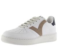 Victoria Sneaker Madrid 1258201 – Lederoptik, Kontrast-Einsätze, Perforierte Zehenkappe, Cuarzo 38