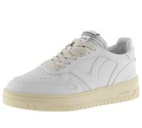 victoria Low-Top Unisex Seúl Leder-Effekt Weiß Monochrom & Perforierte Zehe 1257100 für Erwachsene Blanco 37