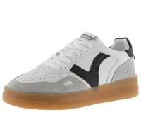 Calzados Victoria Sneaker Seúl – Lederoptik, Velours‑Einsätze, Karamellsohle – Damen Schwarz 41