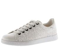 victoria Sneaker Tennis Glitzer & MetallEinsätzen & Passende Schnürsenkel 112558 für Damen Blanco 39
