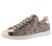 victoria Sneaker Tennis Glitzer & MetallEinsätzen & Passende Schnürsenkel 112558 für Damen ROSA 41