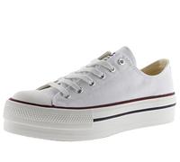 victoria Sneaker Tribu Canvas & Doppel-Plateau 1061100 für Damen Blanco 39