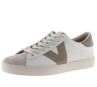 victoria Unisex - Erwachsene Low-top 1126142-WOMEN Low-TOP Berlin Leder & Spitze AUS Spaltleder & Kontrast BEIGE 37