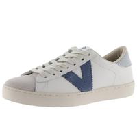 victoria Sneaker Unisex Berlin Leder & Farbige Einsätzen & Veloursleder-Zehenkappe 1126142 für Erwachsene Azul 40