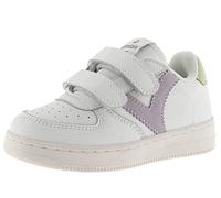 victoria Sneaker Unisex Tiempo Lederoptik & Farbige Einsätzen & Klettverschlüsse 1124104 für Kinder LILA 30