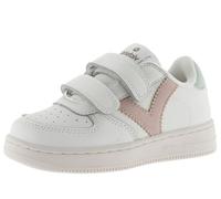victoria Sneaker Unisex Tiempo Lederoptik & Farbige Einsätzen & Klettverschlüsse 1124104 für Kinder Nude 32