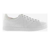 victoria Damen Low-top 1125104-WOMEN Low-TOP Tenis Leder & Ferse AUS Glitter & PERFORIERTES Logo Blanco 39