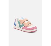 victoria Low-Top Unisex Tiempo Leder-Effekt & Mehrfarbige Spaltlederteile & Klettverschlüsse 1124116 für Kinder ROSA 22