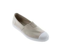 Victoria vegane Erwachsenen-Sneaker - Puntera Camping, Bio-Baumwolle und Naturgummi Hielo (Beige) 36