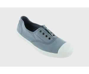 Victoria vegane Erwachsenen-Sneaker - Tintada de Lona, Bio-Baumwolle und Naturgummi Azul (Blau) 40