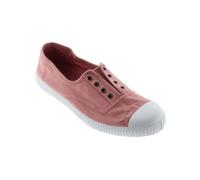 Victoria vegane Erwachsenen-Sneaker - Tintada de Lona, Bio-Baumwolle und Naturgummi Nude (Rosa) 35