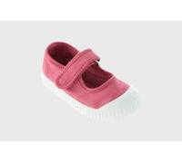 Victoria vegane Kinder-Klett-Ballerinas - Mercedes de Lona Frambuesa (Rosa) 22