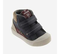 Victoria vegane Kinder-Klett-Sneaker - Huellas Vegan Straps Multi Marino (Blau) 33