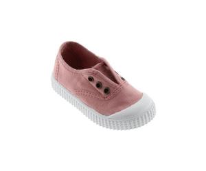 Victoria vegane Kinder-Schlüpfsneaker - Tintada de Lona Nude (Rosa) 24