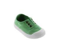 Victoria vegane Kinder-Schlüpfsneaker - Tintada de Lona Trebol (Grün) 25