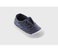 Victoria vegane Kinder-Schlüpfsneaker - Tintada Zebra Azul (Blau) 25