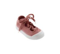 Victoria vegane Kinder-Schnürr-Ballerinas - Bailerina de Lona Nude (Rosa) 32