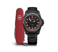 Victorinox 242024.1 I.N.O.X. Auto LE 41, BLK, BLK Zifferblatt, BLK Gummi STR, Schwarz, Sportlich