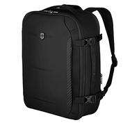 Victorinox Crosslight Boarding Bag, 15,6 Zoll Laptop-Rucksack, Erweiterbar, Damen/Herren, 22 x 39 x 53 cm, Schwarz