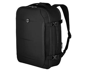 Victorinox Crosslight Boarding Bag, 15,6 Zoll Laptop-Rucksack, Erweiterbar, Damen/Herren, 22 x 39 x 53 cm, Schwarz